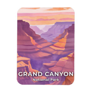 Grand Canyon National Park Watercolor Travel Art Magnet