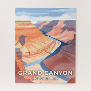 Grand Canyon National Park Watercolor Travel Jigsaw Puzzle