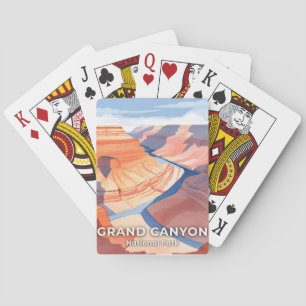 Grand Canyon National Park Watercolor Travel Playing Cards