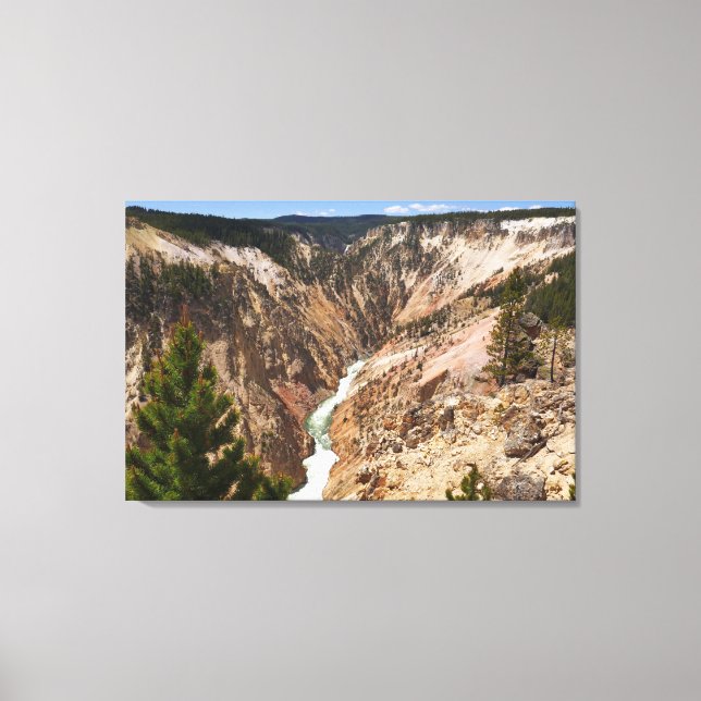 Grand Canyon of the Yellowstone Canvas Print (Front)