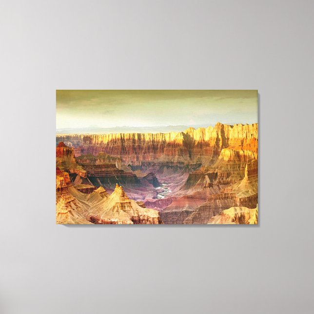 grand canyon panorama 3 panel canvas (Front)