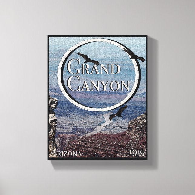 Grand Canyon Poster Canvas Print (Front)
