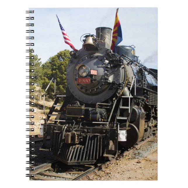 Grand Canyon Railway steam engine 4960 Notebook (Front)