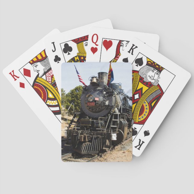 Grand Canyon Railway steam engine 4960 Playing Cards (Back)
