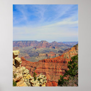 Grand Canyon Red Rock Layers Poster