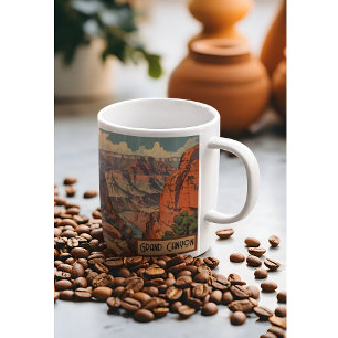 Grand Canyon Retro Kitchenware Coffee Mug