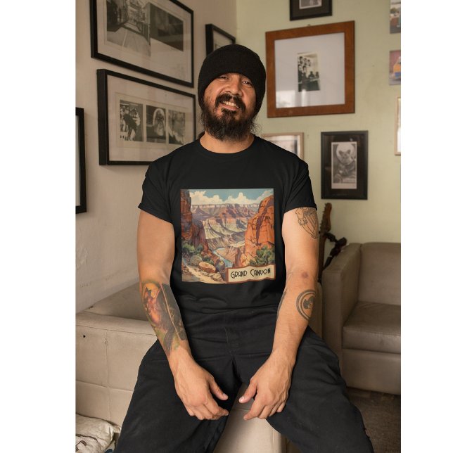 Grand Canyon Retro Travel Design T-Shirt (Creator Uploaded)