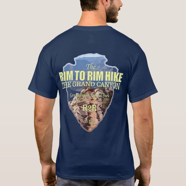 Grand Canyon Rim to Rim (arrowhead) T-Shirt (Back)