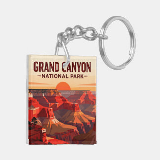 Grand Canyon Rim to Rim Hiker Achievement Key Ring