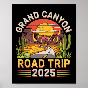 Grand Canyon Road Trip 2025 - Summer Vacation Poster