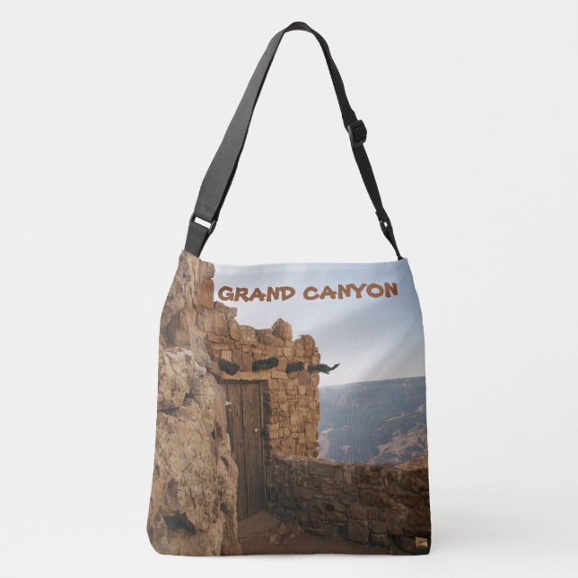 Grand Canyon Room W View Crossbody Tote (Back)