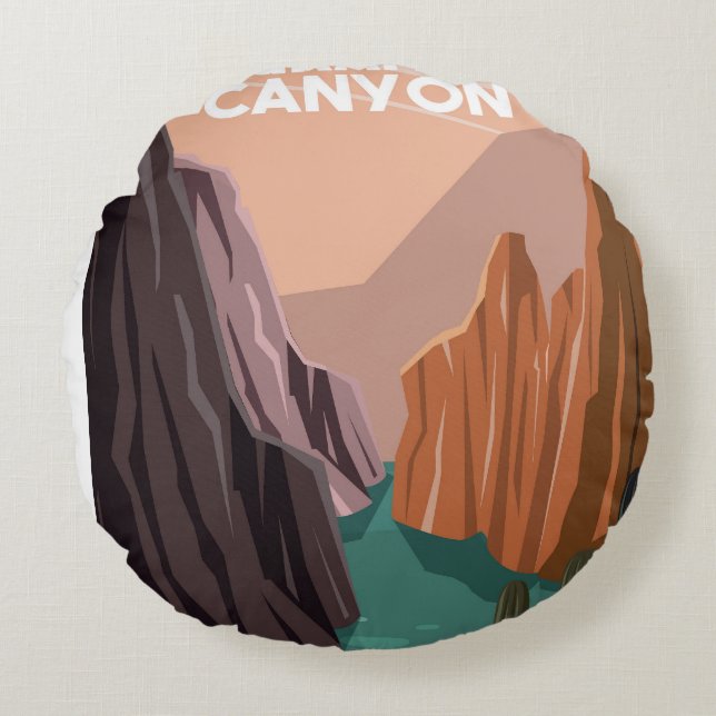 Grand Canyon  Round Cushion (Front)
