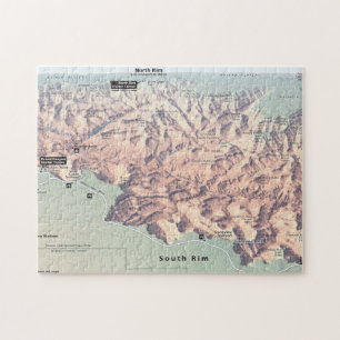 Grand Canyon South Rim map puzzle
