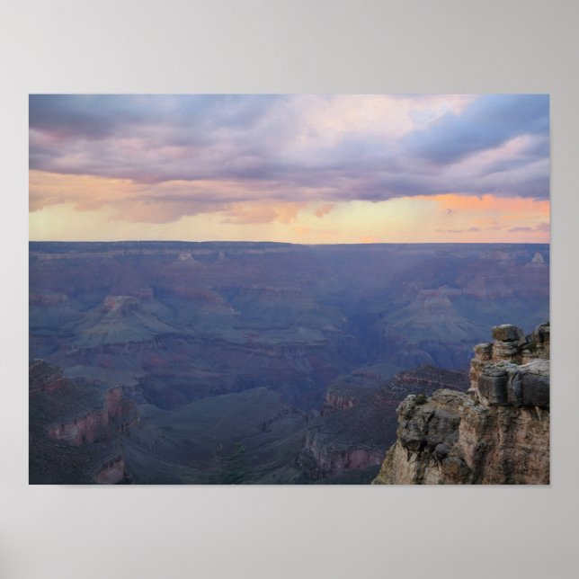 Grand Canyon sunset after storm Poster (Front)