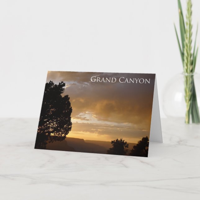 Grand Canyon Sunset, AZ - card (Front)