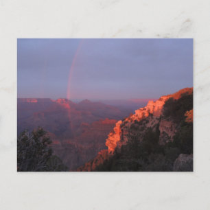 Grand Canyon Sunset Rainbow Postcard