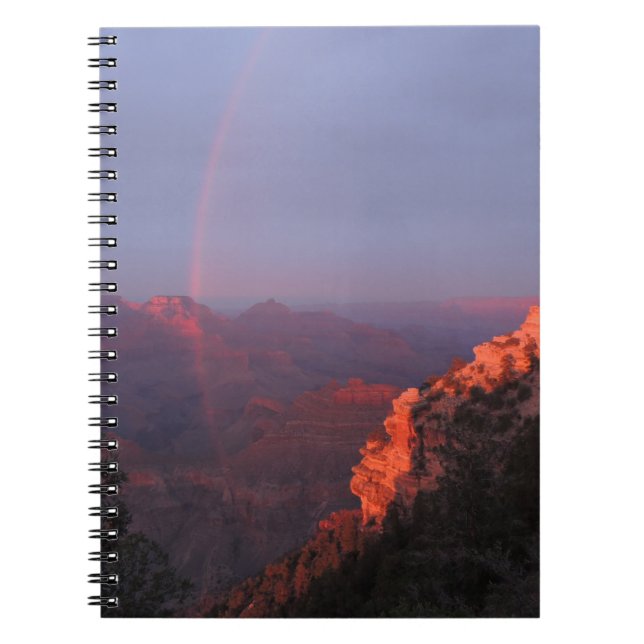 Grand Canyon Sunset Rainbow Spiral Notebook (Front)