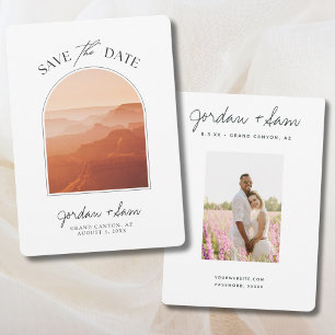 Grand Canyon Sunset Wedding Save the Date Invitation