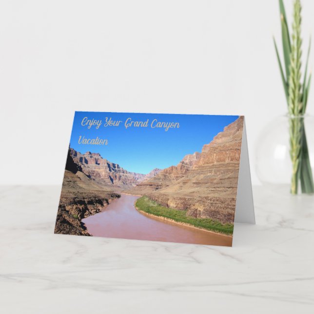 Grand Canyon Vacation Card with Image (Front)