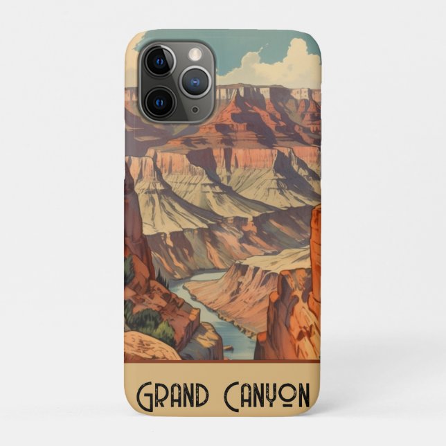 Grand Canyon Vintage Southwest Landscape Case-Mate iPhone Case (Back)