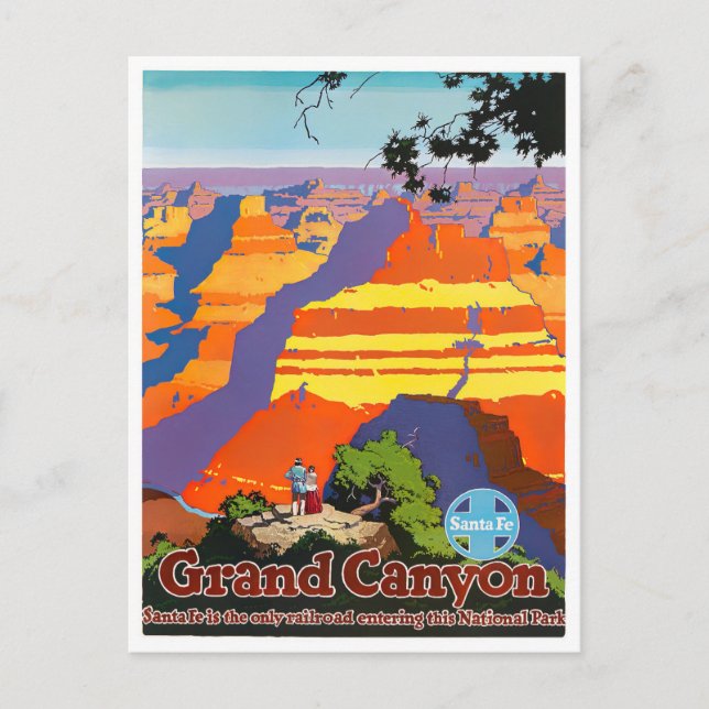 Grand Canyon vintage travel postcard (Front)