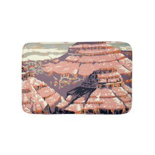 Grand Canyon Western Graphic Art American Bath Mat