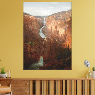 Grand Canyon, Yellowstone River, Wyoming Canvas Print
