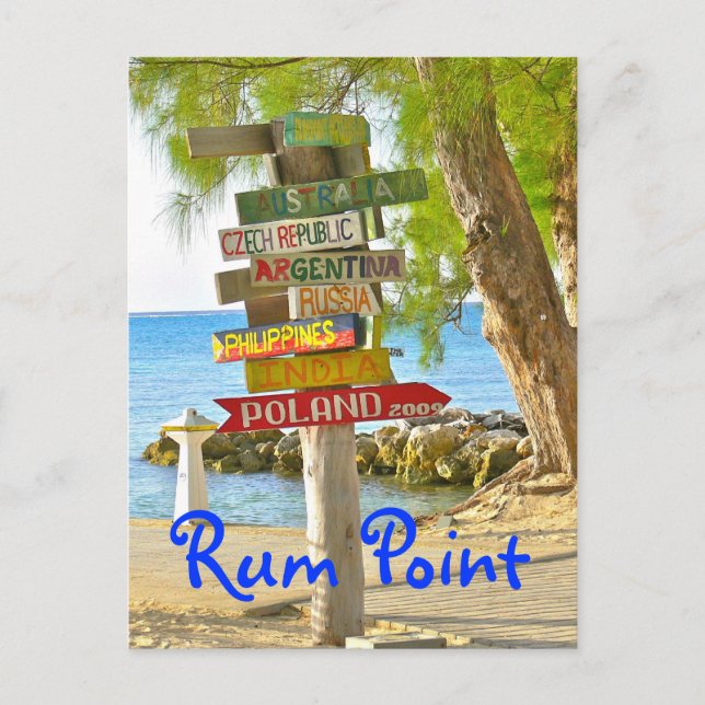 Grand Cayman Island, Rum Point, Postcard (Front)