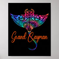 Grand Cayman Islands 2025 Tribal Stingray Family V