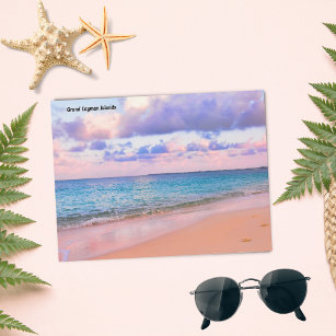 GRand Cayman Islands HDR Beach Postcard