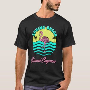 Grand Cayman Spring Break Sunset Graphic Family Ma T-Shirt