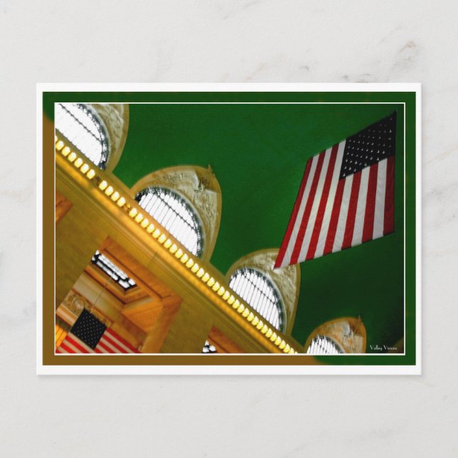 Grand Central Flag Postcard (Front)