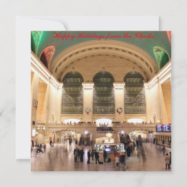 GRAND CENTRAL HAPPY HOLIDAYS CARD (Front)