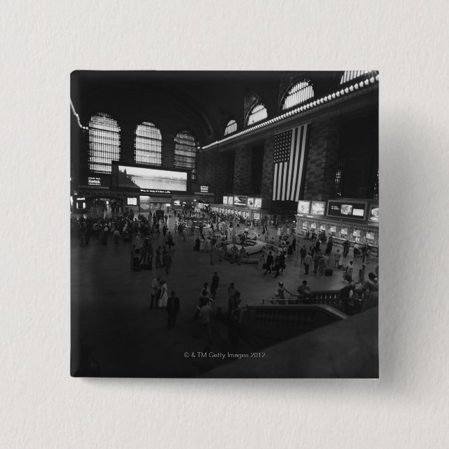 Grand Central Station 15 Cm Square Badge (Front)