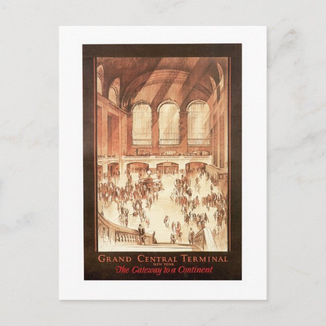 Grand Central Terminal Postcard (Front)