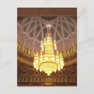 grand chandelier postcard