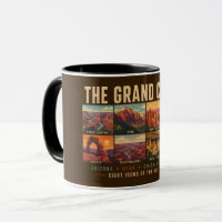 Grand Circle National Parks Landmarks Illustration