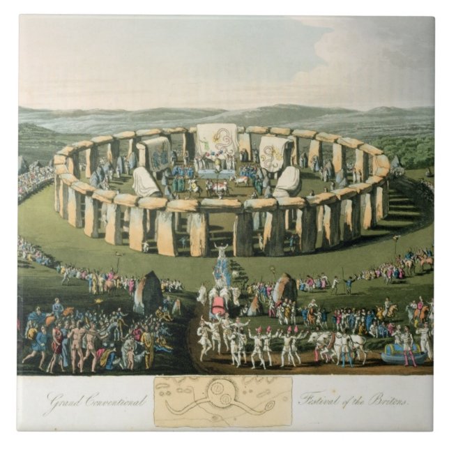 Grand Conventional Festival of the Britons, aquati Tile (Front)