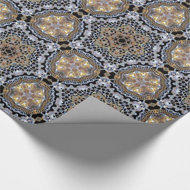 Grand Debonshire Holiday Victorian Pattern Wrapping Paper (Corner)