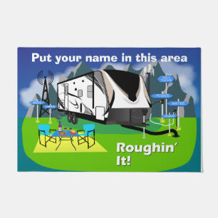 Grand Design Imagine 2150RB Door mat Roughin It