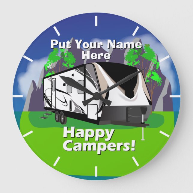 Grand Design Imagine 2150RB Happy Campers Design Large Clock (Front)