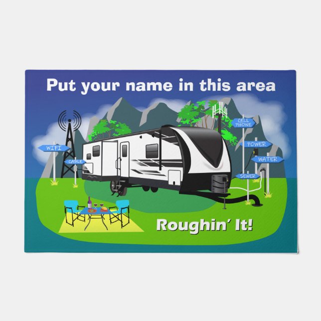 Grand Design Imagine 2670MK Design Roughin' It Doormat (Front)