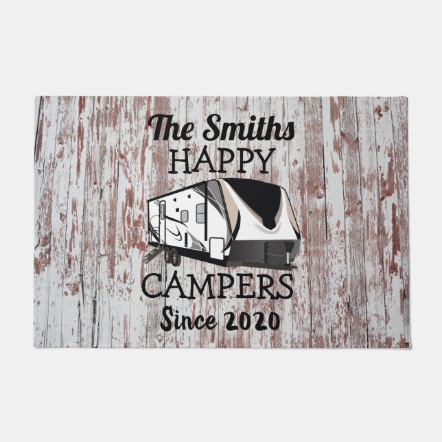 Grand Design Trailer Doormat with Rustic Bkgd (Front)