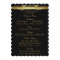 Grand Duchess Black Scroll Wedding Menu