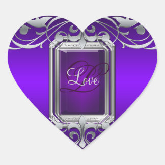 Grand Duchess Purple Heart Silver Love Sticker