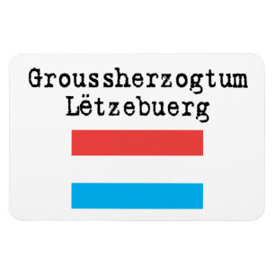 Grand Duchy of Luxembourg flexible magnet