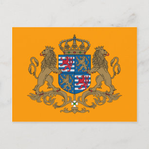 Grand Duke Of Luxembourg, Luxembourg flag Postcard