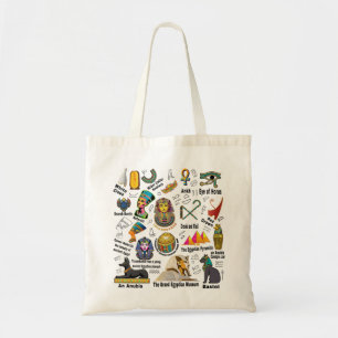 Grand Egyptian Museum Egypt Heritage Design  Tote Bag