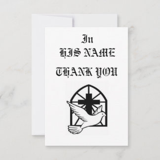 GRAND EMPIRE MONOGRAM ESTATES THANK YOU CARD