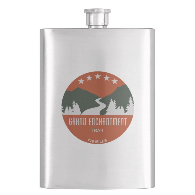 Grand Enchantment Trail Hip Flask (Front)